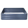 Outsunny 26" x 26" x 12" Raised Galvanized Metal Garden Bed Kit with Weatherized