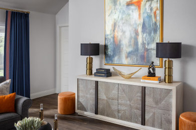 Living room - transitional living room idea in Dallas