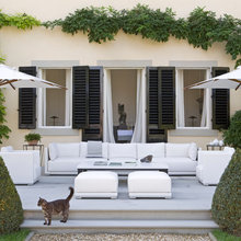 deck - outdoor drapes, seating
