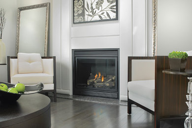 Transitional living room photo in Other