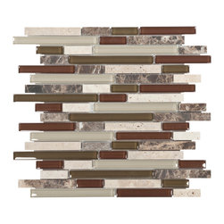 Linear Glass Mosaics - Mosaic Tile