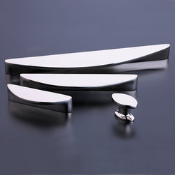 Modern Polished Nickel pull PU-4395 - Cabinet And Drawer Handle Pulls