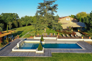 Projet de piscine en béton armé pour une maison d'hôtes située à Toulouse