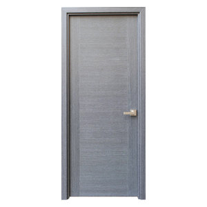 Elporta Grey Crosscut Modern Interior Door Contemporary
