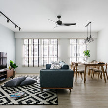 Houzz Tour: Urban Comfort in a Five-Room HDB Flat