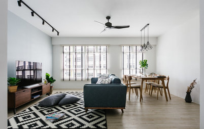 Houzz Tour: Crisp, Urban Comfort in a Five-Room Flat