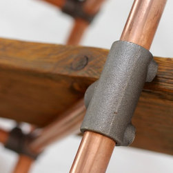 Kirkby Shelving made with Reclaimed Scaffolding, Copper Pipe & Steel Fit - Display & Wall Shelves