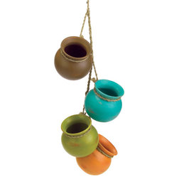 Farmhouse Indoor Pots And Planters by VirVentures