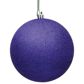 Vickerman N590666DG 2.4" Purple Glitter Ball Ornament, 24 per Bag