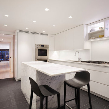 White Marble Kitchen (NYC Townhouse)