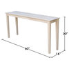Shaker Console Table - Extended Length