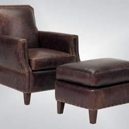 383 - Chair & Ottoman - Armchairs And Accent Chairs