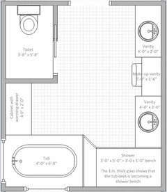 Need help with master bath layout