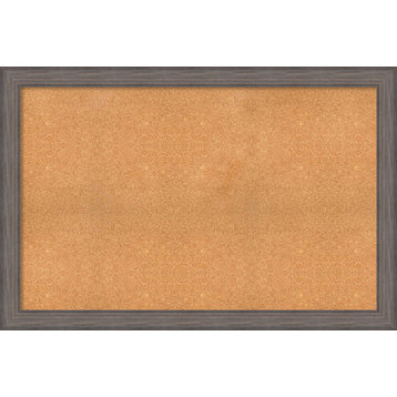 Framed Cork Board, Country BarnWood Wood, 59x39