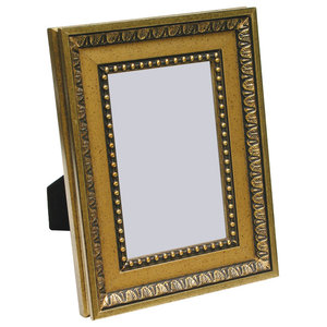 4 by 6-Inch Lawrence Frames Sutter Burnished Picture Frame Gold