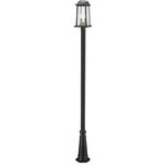 Z-Lite - Z-Lite 574PHMR-519P-BK Millworks - 110.25" Two Light Outdoor Post Mount - Reach for an elegant look as you outfit an exterioMillworks 110.25" Tw Black Clear Beveled  *UL: Suitable for wet locations Energy Star Qualified: n/a ADA Certified: n/a  *Number of Lights: Lamp: 2-*Wattage:60w Candelabra Base bulb(s) *Bulb Included:No *Bulb Type:Candelabra Base *Finish Type:Black