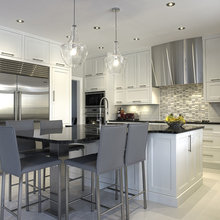 cabinets around fridge