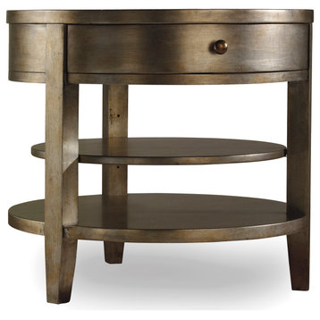 Sanctuary One-Drawer Round Lamp Table Visage