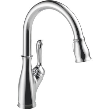 Delta Leland Pull-Down Kitchen Faucet With ShieldSpray Technology, Chrome
