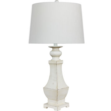 Urn Table Lamp, Antique White
