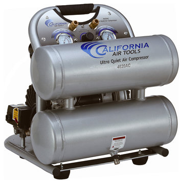Ultra Quiet and Oil-Free 2.0 Hp, 4.0 Gal. Aluminum Twin Tank Air Compressor