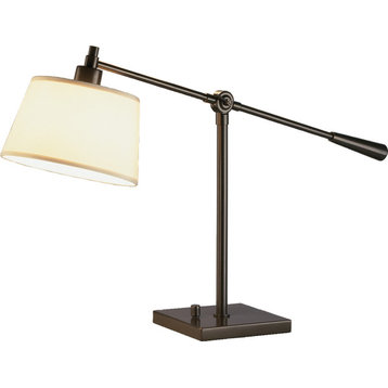 Real Simple Table Lamp, Deep Bronze/Snowflake