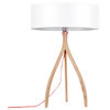 Ash Wood Tripod Lamp