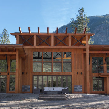 Luxury Timber Frame Home on the River in Montana