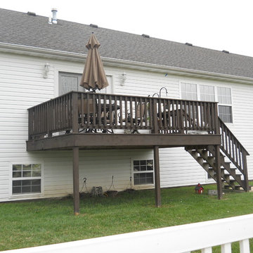 Hardie Arctic White W/ New Covered Deck | Granite City, IL (62040)