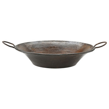 Premier Copper Products VR16MPDB 16" Round Miners Pan Vessel Copper Sink