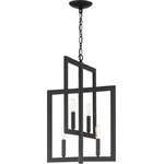 Craftmade Lighting - Craftmade Lighting 44934-ESP Portrait - Four Light 2-Tier Foyer - With its bold geometric shapes and candle-style buPortrait Four Light  Espresso *UL Approved: YES Energy Star Qualified: n/a ADA Certified: n/a  *Number of Lights: Lamp: 4-*Wattage:60w E12 Candelabra Base bulb(s) *Bulb Included:No *Bulb Type:E12 Candelabra Base *Finish Type:Espresso