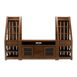 Windridge 3-pc. Entertainment Center w/ 60" TV Console - Entertainment Centers And Tv Stands