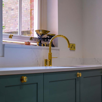 Blue Shaker Kitchen in Mickleover