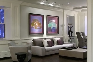 Example of a classic living room design in Chicago