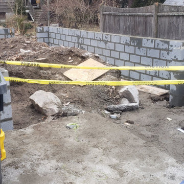 Addition Project Block Foundation