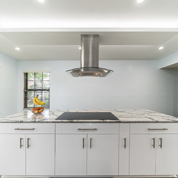 Modern Kitchen Remodel Done in a Gloss Pure White Color