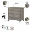 Bush Furniture Salinas 2 Drawer File Cabinet in Driftwood Gray