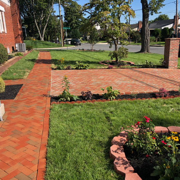 New Curb Cut Paver Driveway and Walkways in Silver Spring MD