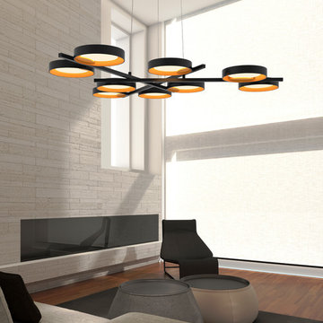 Light Guide Ring 9-Light LED Pendant