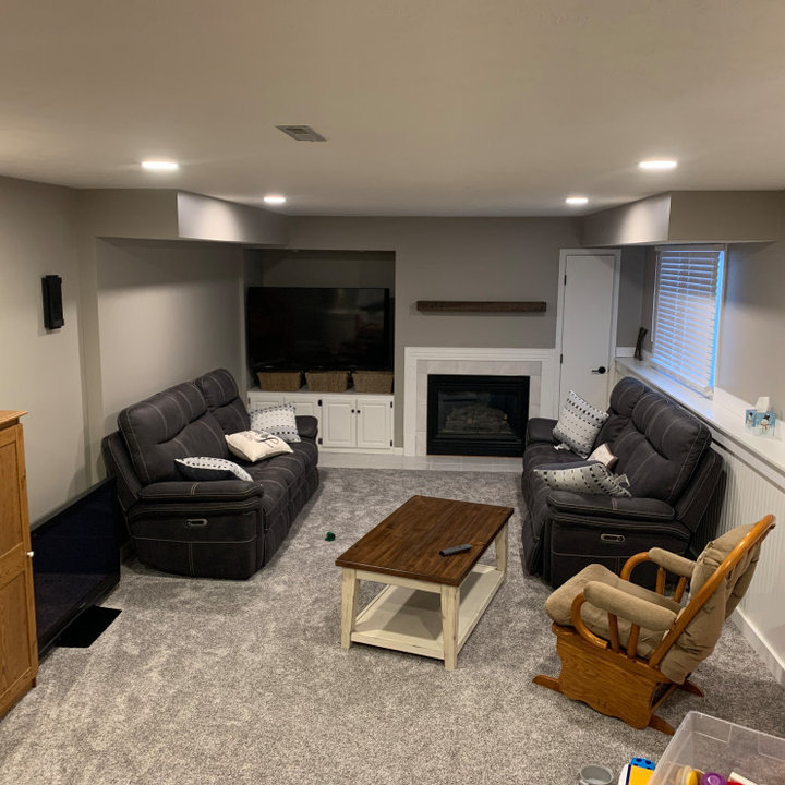 75 Shiplap Wall Basement - April, 2025