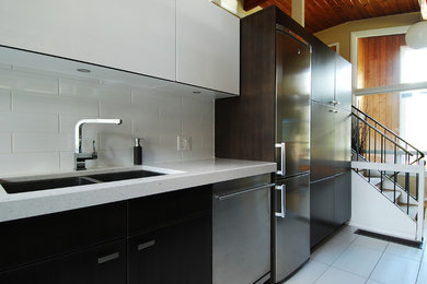 Kitchen - modern kitchen idea in Ottawa