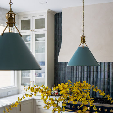 Gilded Pastel Kitchen Renovation In Bethesda