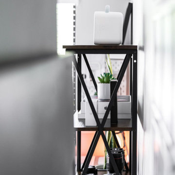 Houzz | Industrial Bookcase 6-Tier Storage Shelf - @jp__tech