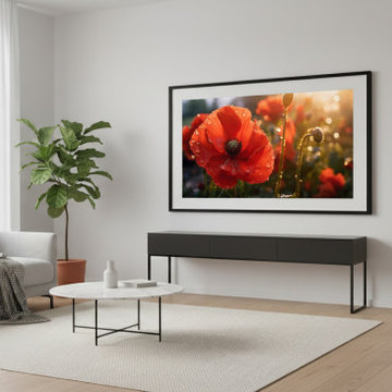 A Single Tear of Red Minimal Style Wall Art