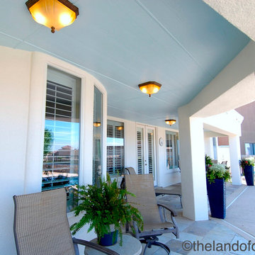 Custom Ohio Haint Blue Paint Color - Porch ceiling