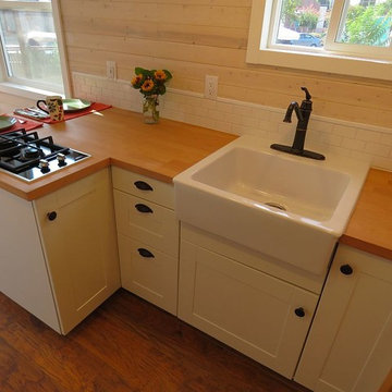 Tiny house farmhouse kitchen