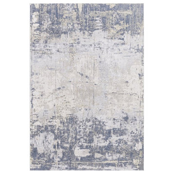 Uttermost Hamida 24x36" Polyester Fabric Rug in Beige and Light Gray