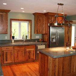Reclaimed Chestnut Custom Cabinets - Molding And Millwork