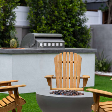 Luscious Backyard with Fire Pit