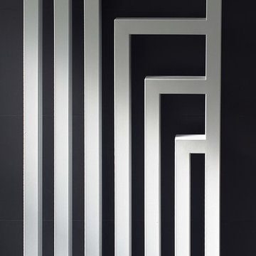 Modern White & Graphite Bathroom
